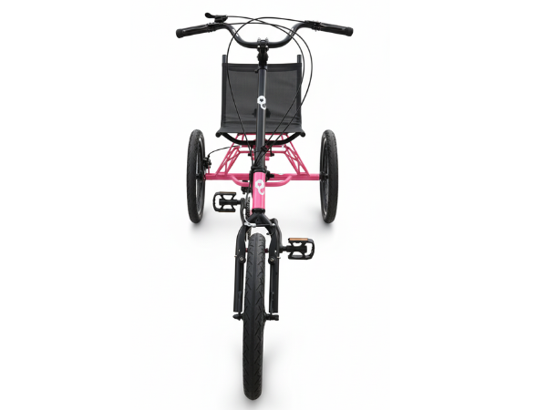 Vista 360 del triciclo con respaldo